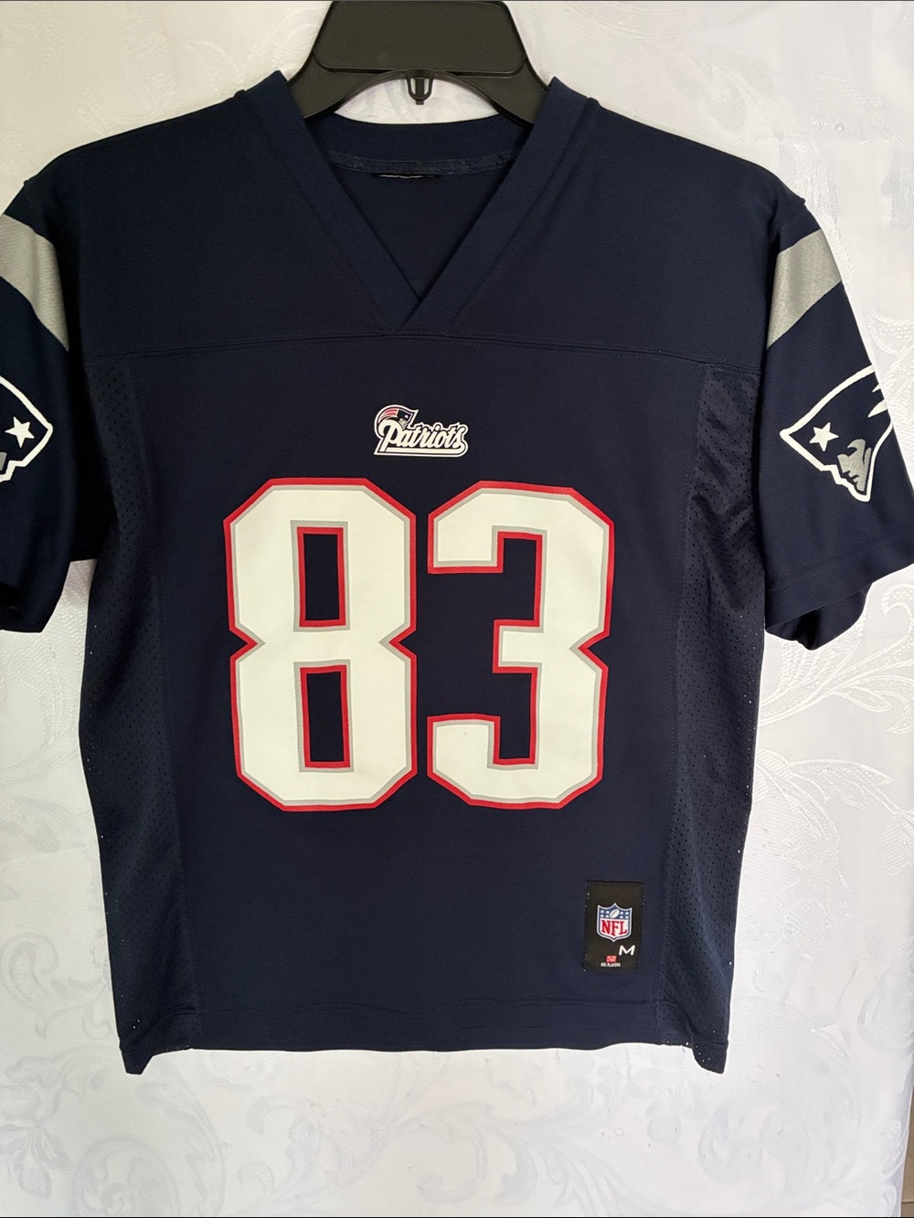 NFL New England Patriots Navy #83 Kids Jersey